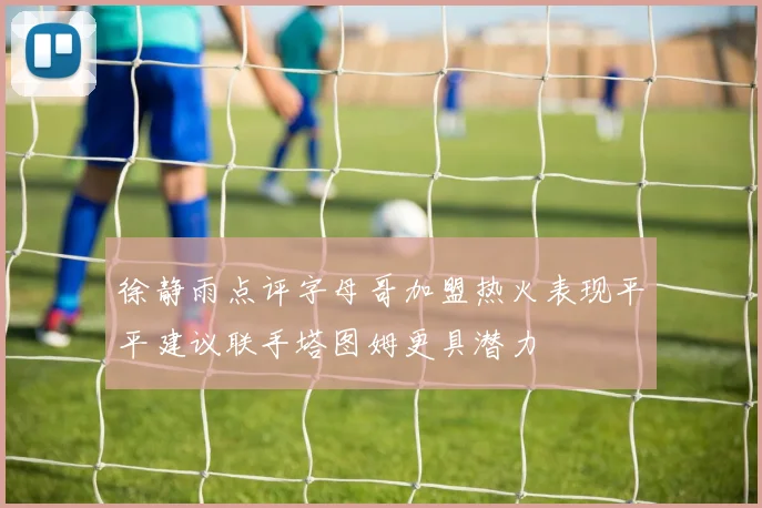 徐静雨点评字母哥加盟热火表现平平建议联手塔图姆更具潜力